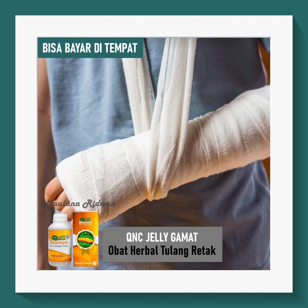 Obat Tulang Retak, Infeksi Tulang, Tulang Keropos, Obat Patah Tulang Herbal QnC Jelly Gamat