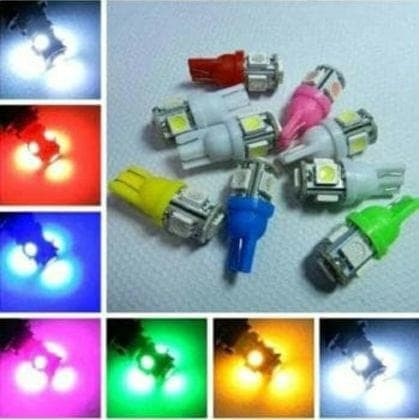 Lampu LED Jagung T10 Senja Kota Sein 5 Mata 5 Titik Mata Mobil Motor