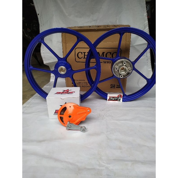 VELG SET 17-160/185 BRT CHEMCO ORIGINAL GL MP TIGER CB YAMAHA JUP RX F1 SET NAP GIR DAN TUTUP TROMOL TERMURAH