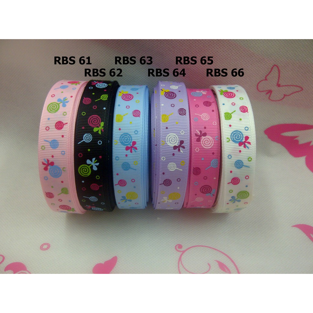 

[10 YARD] PITA GROSGRAIN MOTIF LOLIPOP SALE RBS 61,62,63,64,65,66