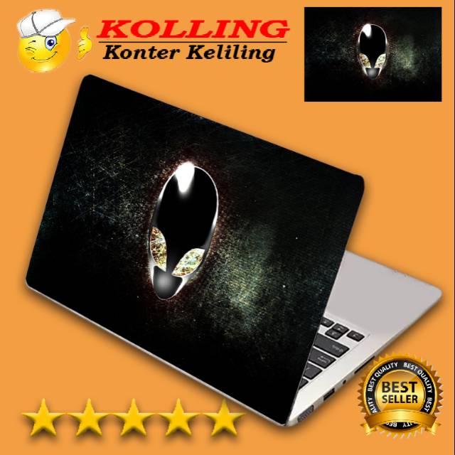 Garskin Laptop alienware black Skin Laptop Stiker Laptop
