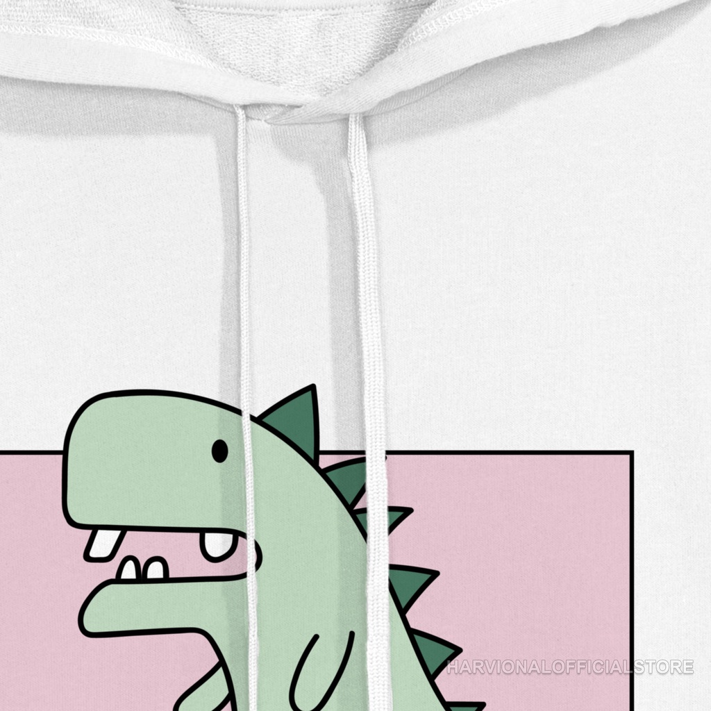 SWEATER CROP HOODIE DINO BAHAN FRENCHTERRY TERLARIS