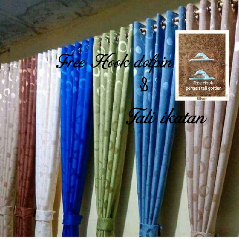 GORDEN PINTU GORDEN JENDELA MINIMALIS MOTIP EMBOS POLKADOT SMOKRING