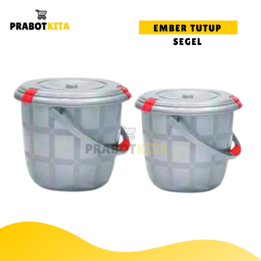 Ember Tutup Segel / Lock n Lock Ember Plastik Ukuran Besar dan Sedang / Ember Cuci Baju