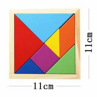 Ftree s House Puzzle Kayu Tangram Bentuk Geometri Shape 