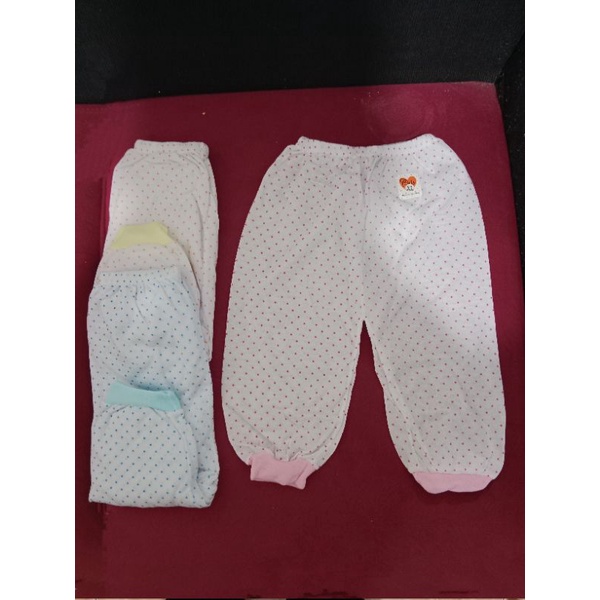 3 pcs Celana panjang bayi  bintik