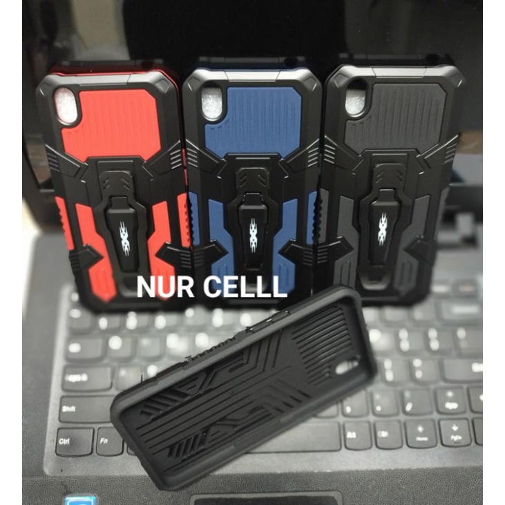 Soft Case Belt OPPO A37 - A37F - Neo 9 Case Robot i-Cristal Belt Clip Standing Cover Case Hp