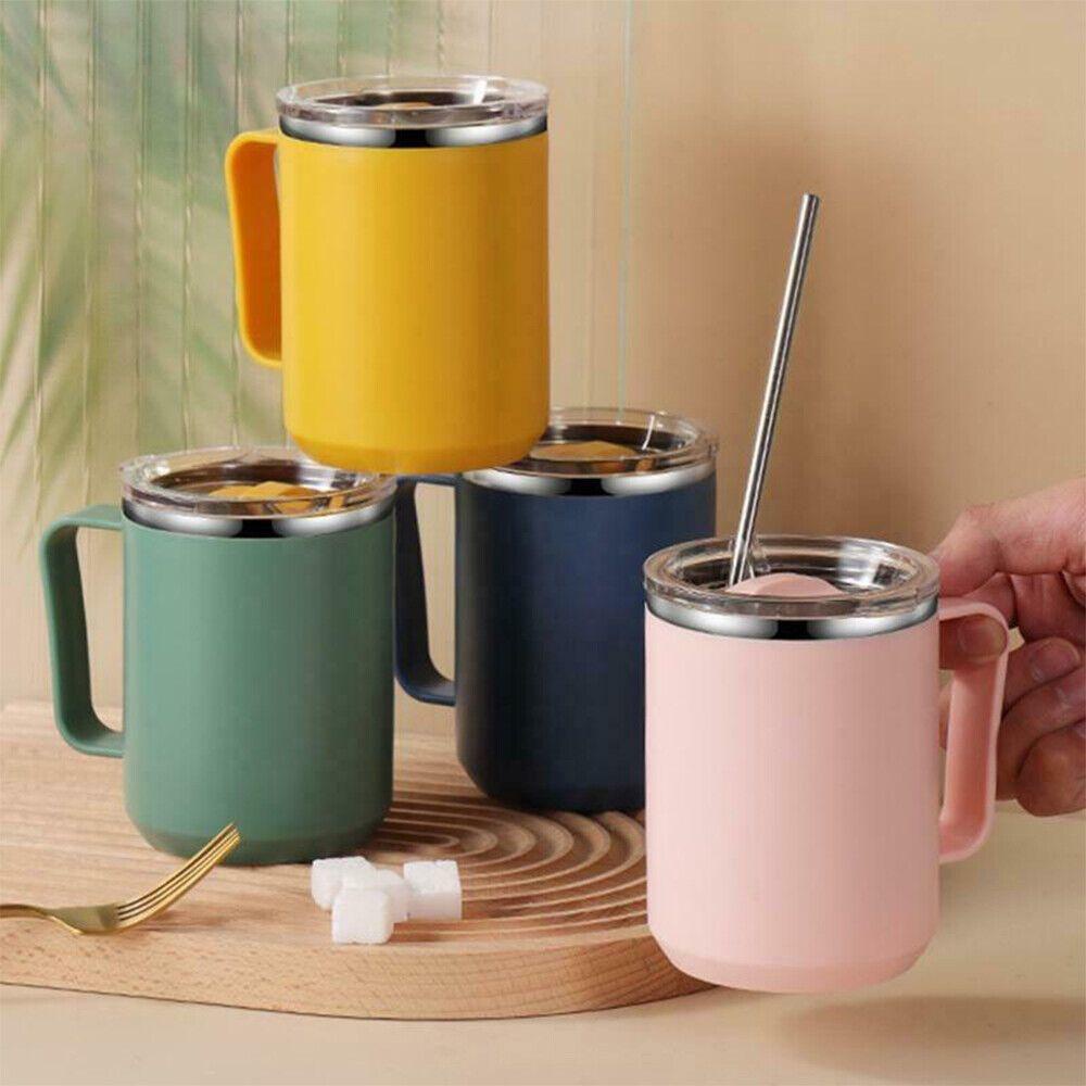 Top Mug Kopi Multi Fungsi Portable Dengan Pegangan Dan Tutup Travelling Cup