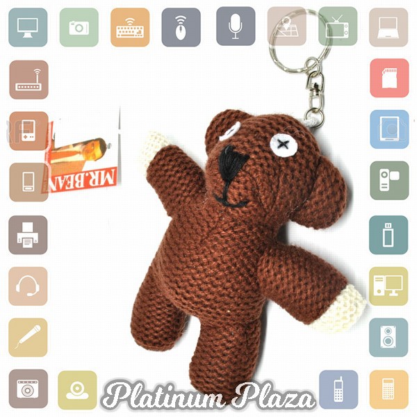 Mr. Bean Teddy Bear Plushy Key Chain / Boneka Gantungan Kunci - Brown`60HUDZ-