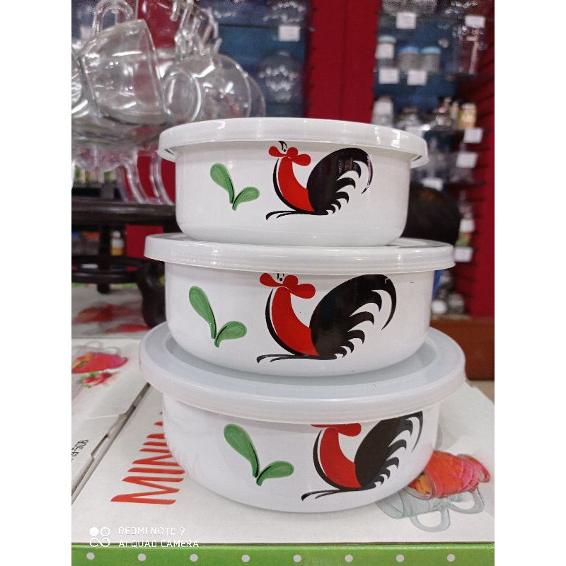 MIXING BOWL / RANTANG SUSUN 3 AYAM JAGO