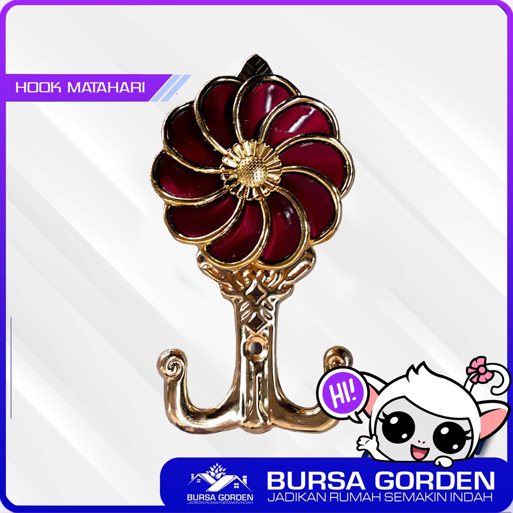 [BURSA GORDEN BANDUNG] HOOK GORDEN PENGGAIT TALI HORDENG JENDELA