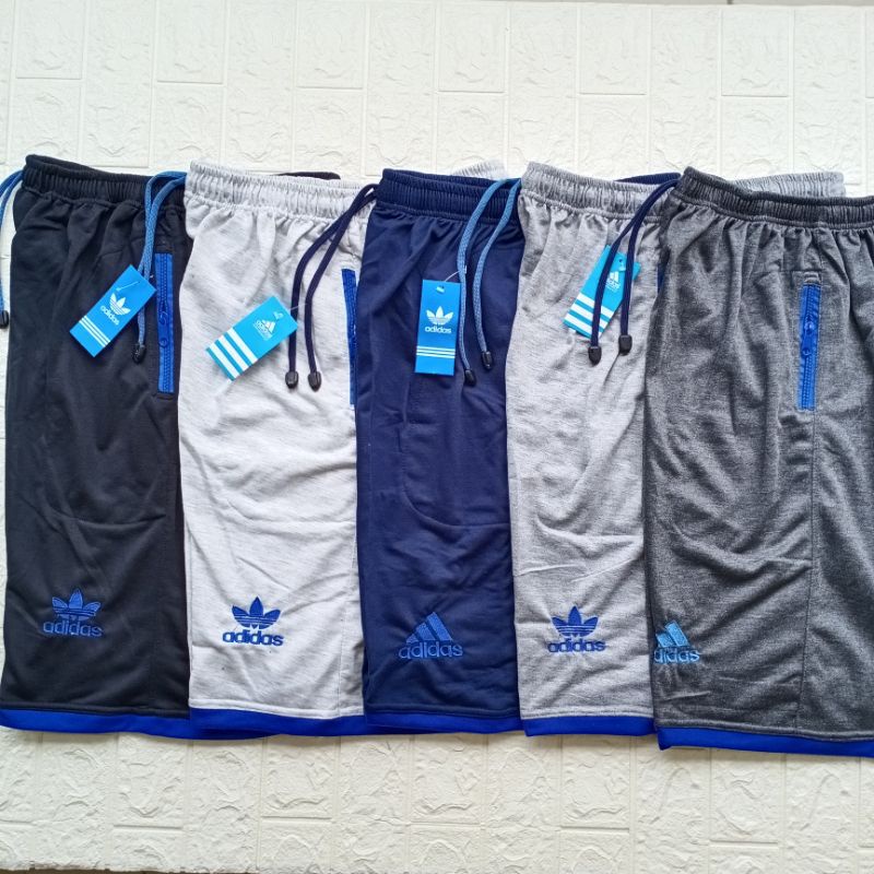 Celana Pendek Bebyterry Kantong Resleting Bordir adidas Ukuran Jumbo