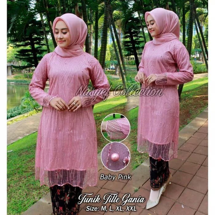 kebaya tunik tulle gania masakini