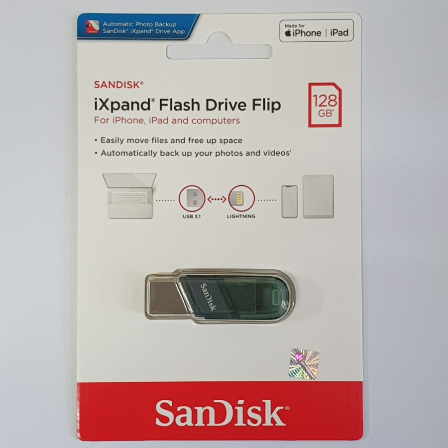 SANDISK ixpand Flash Drive Flip 128 GB For iphone|ixpand 128gb