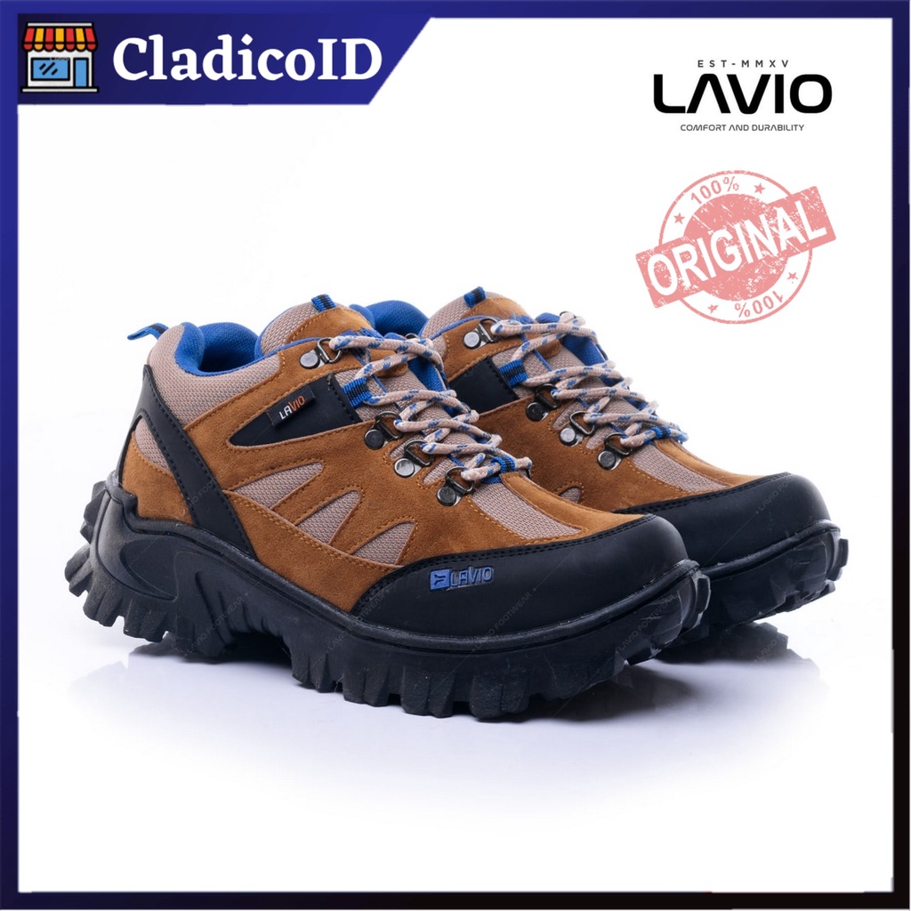 LAVIO Sepatu Pria Safety Boot Ujung Besi High Quality Premium Sefty Shoes Boots Kerja Lapangan Proyek Outdoor Mendaki Gunung Haiking