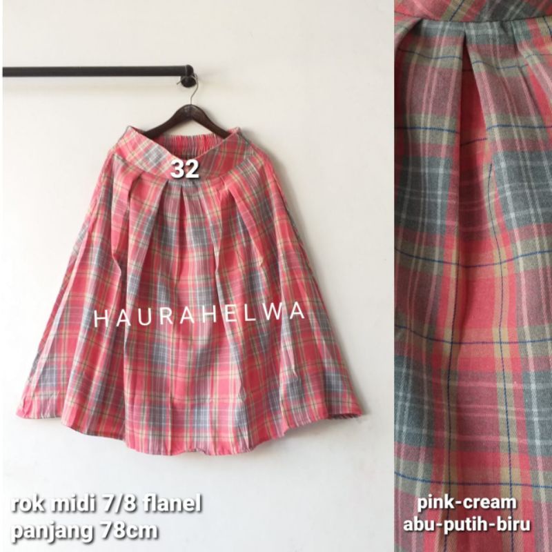 ROK FLANEL IMPORT MIDI 7/8 TARTAN HAURAHELWA-32
