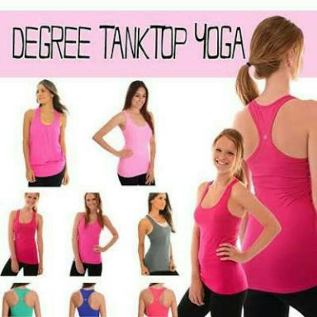 Tank top sport wanita branded degree