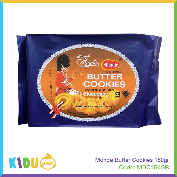 Monde Butter Cookies 150gr Kidu Baby