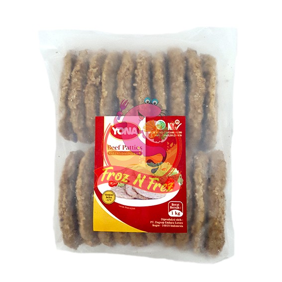 

YONA Beef Patties 1000 Gram (20 Pcs)