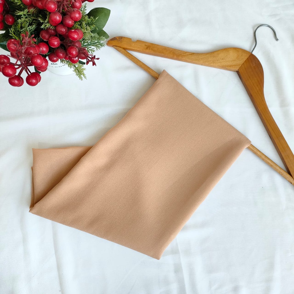 PASHMINA DIAMOND 175 x 75 SABYAN ( JAHIT TEPI ) PART 1-CREAM