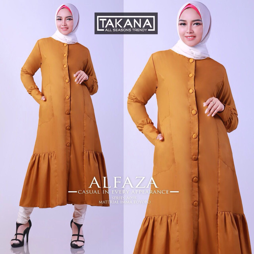 GAMIS MODERN TUNIK AL FAZAH BY BALIMO(MODEL F)