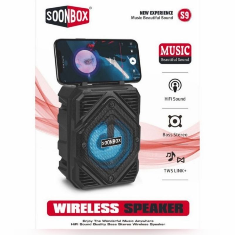 Speaker Bluetooth Soonbox Wireless Music BOX Super Bass