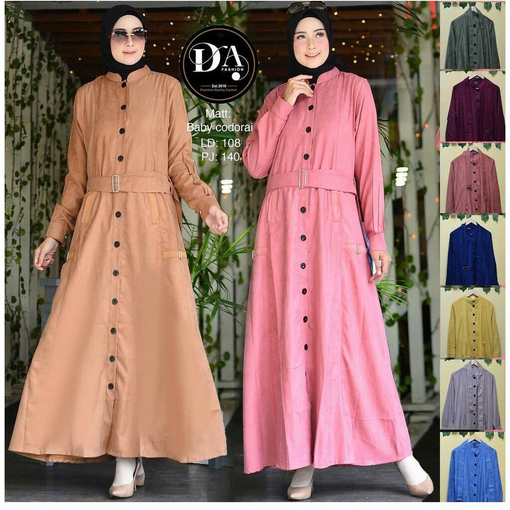 Gamis Dewasa Bahan Cadorai Import | Fashion Muslim | Gamis Cadoray | Terlaris | Murah | COD