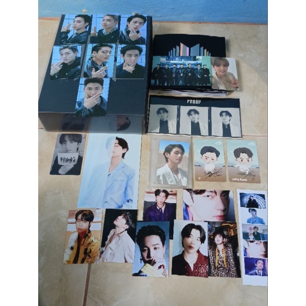 ALBUM BTS PROOF STANDARD VERS. UNSEALED FULLSET POB TAEHYUNG + POSTCARD TAEHYUNG + RPC JIN