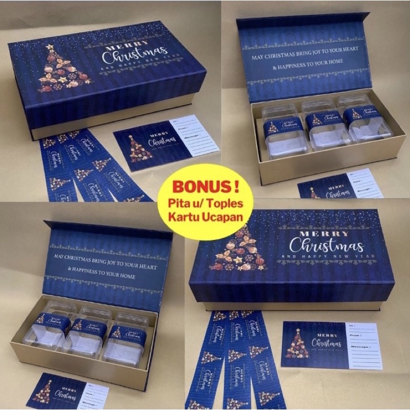 

box kue kering natal | box natal 2021 | kotak kado