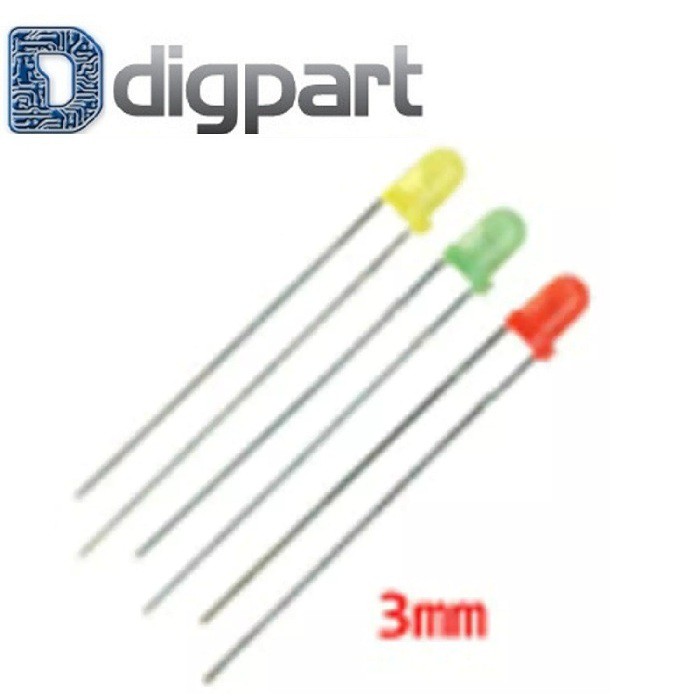 Led 3Mm 3 Mm Komponen Lampu Biasa
