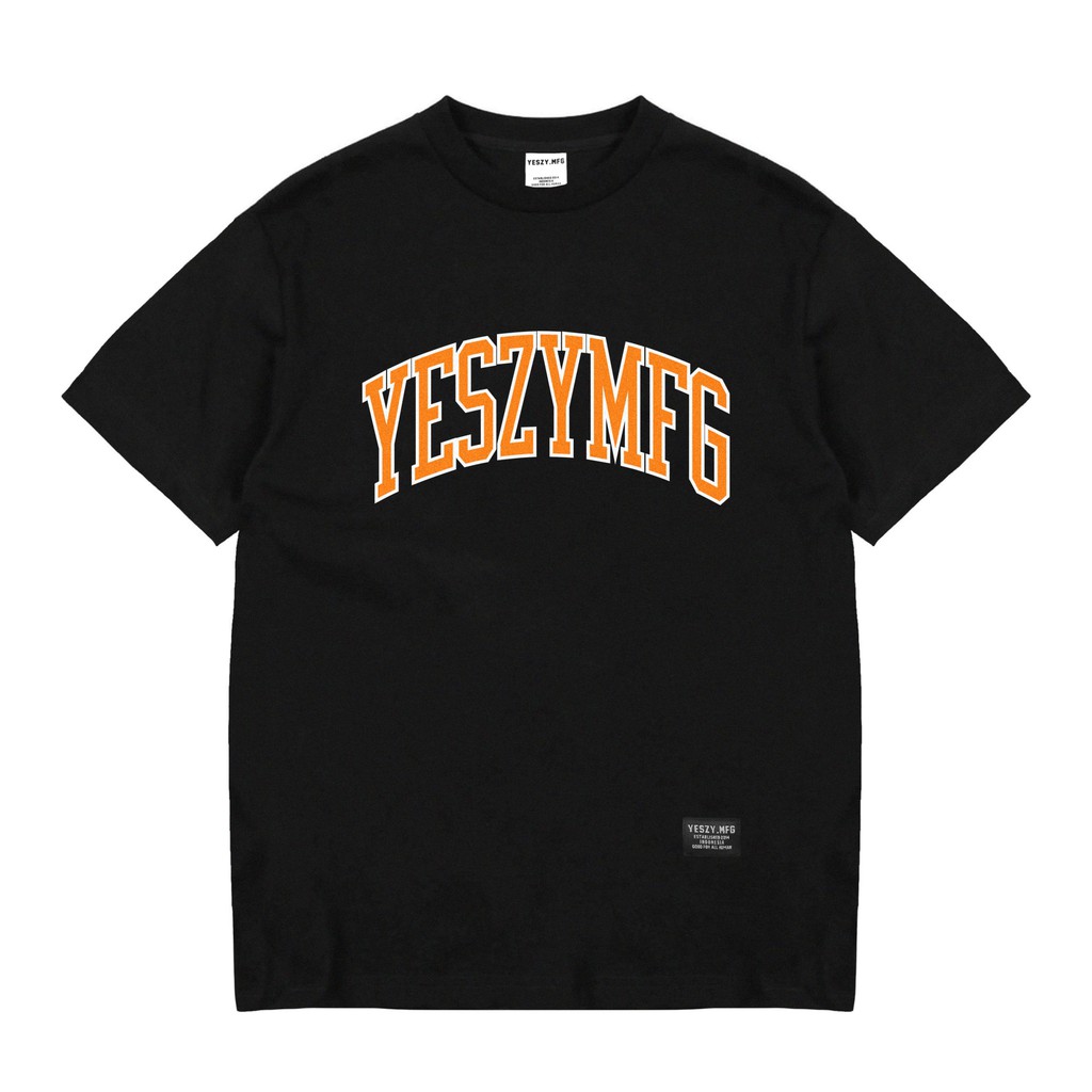 YESZY.MFG Tshirt Black Ancient F. Orange