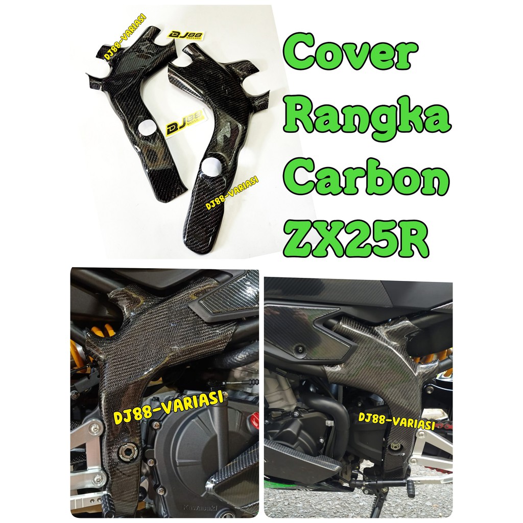Cover rangka carbon ZX25R tutup rangka kevlar body part ZX25R not kabon