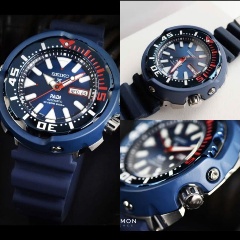 Jam tangan SEIKO Prospex Diver Padi Ori bm, mesin Original automatic, strap rubber, include box dan 