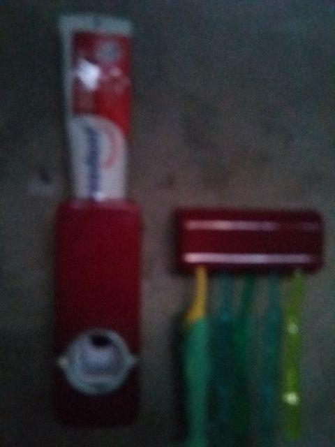 [ Cod ] Paket Alat Perlengkapan Kamar Mandi Dispenser Sabun Dan Dispenser Odol