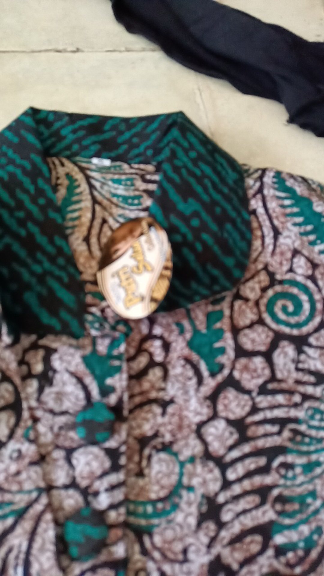 Blouse Batik Kerja Lengan Panjang