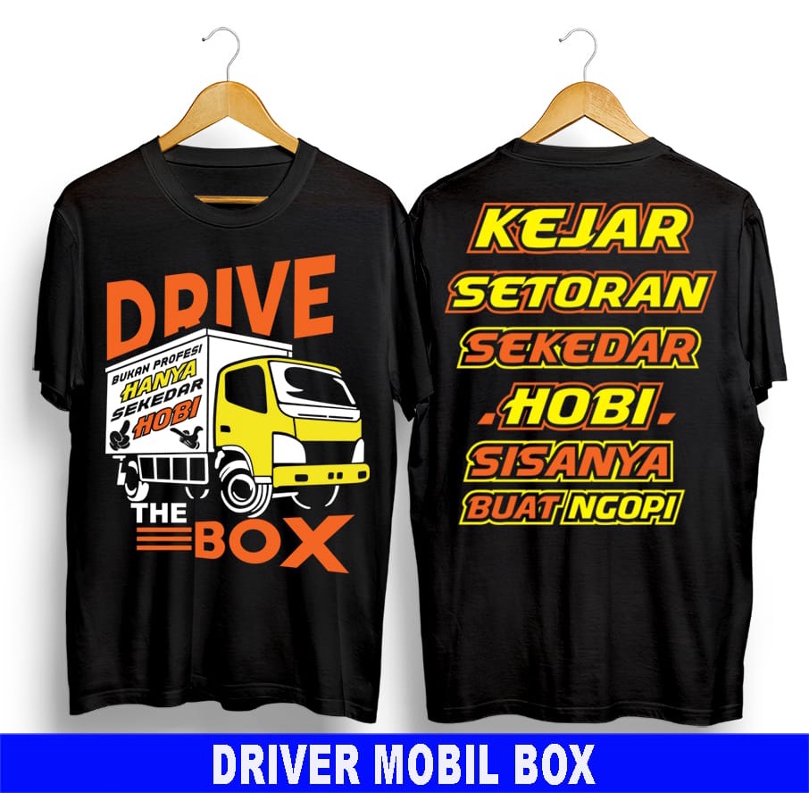 Kaos murah Kaos distro murah baju  distro pria t-shirt murah combed30s truck box hitam