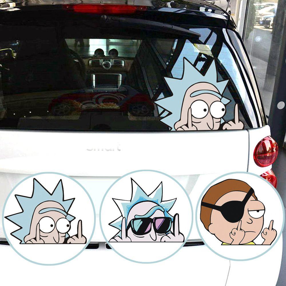 Populer Stiker Mobil Anime Papan Nama Kap Jendela Mobil Berperekat