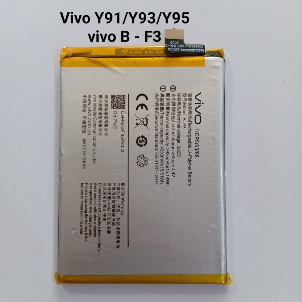 Baterai vivo Y91 Y93 Y95 B-F3 Original