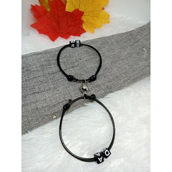 gelang magnet 2 huruf ( 2 gelang )