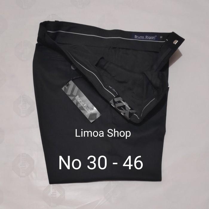 Celana Celana Kerja Pria Formal Hitam Regular Bruno Rigari Br 02