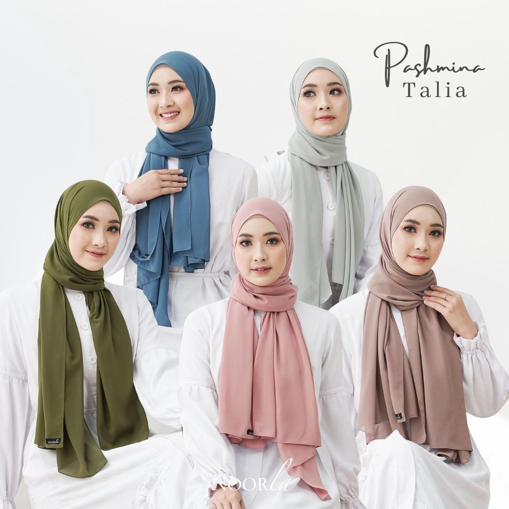 NOORLA - PASHMINA CERUTY BABYDOLL TALIA / HIJAB JILBAB PASHMINA / KERUDUNG PASHMINA COD