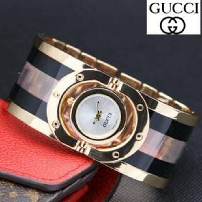 SW338 Gucci Gelang Polos Jam Tangan Wanita
