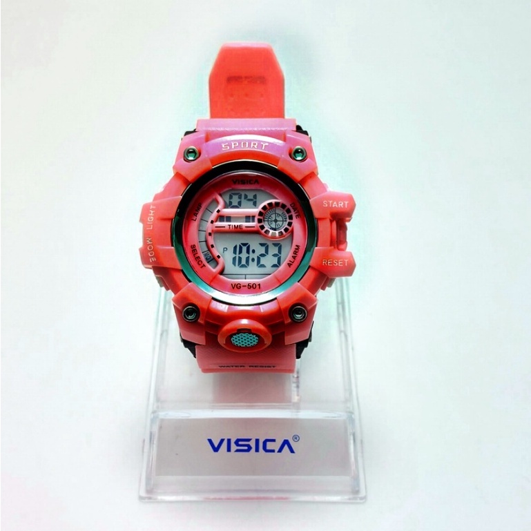 JAM TANGAN STRAP RUBBER MODEL BULAT | JAM TANGAN DIGITAL TYPE VG-501