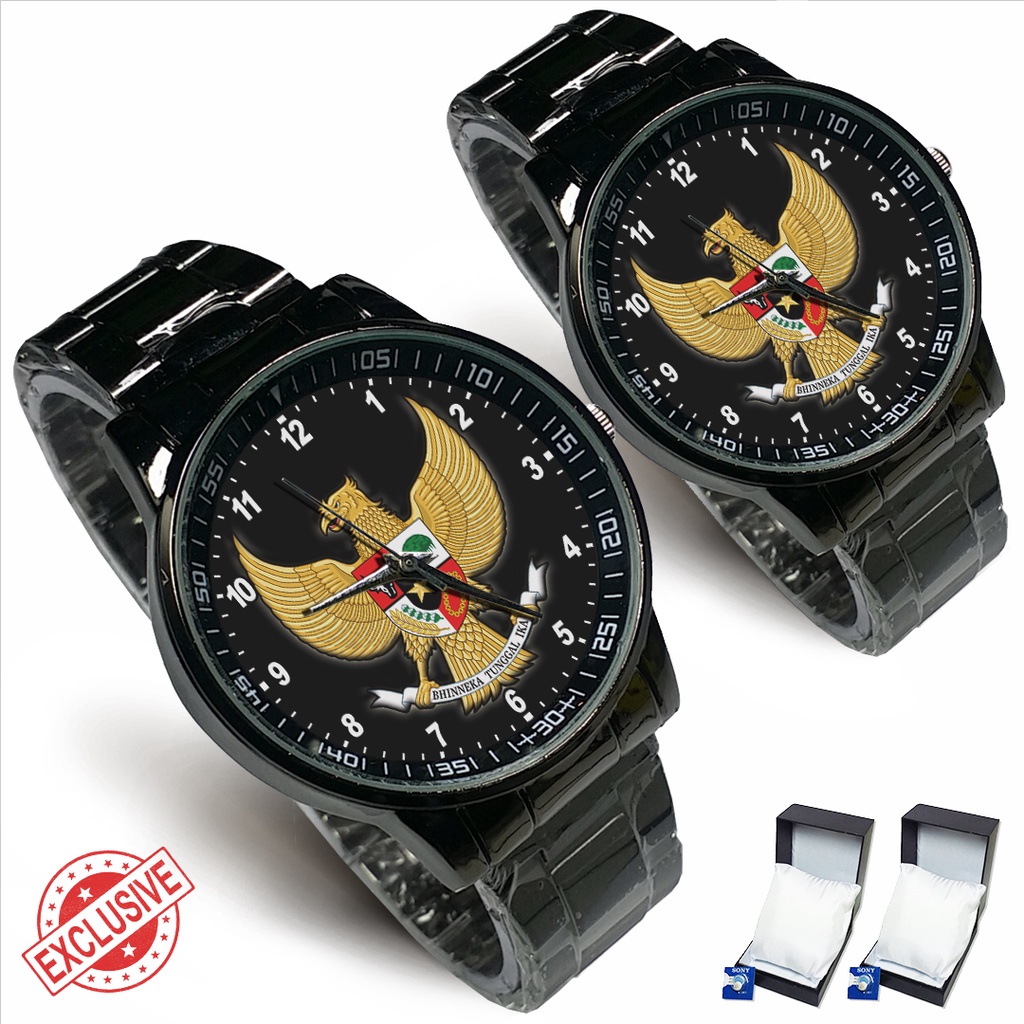 Jam Tangan Rantai Couple LAMBANG GARUDA (Awesome)