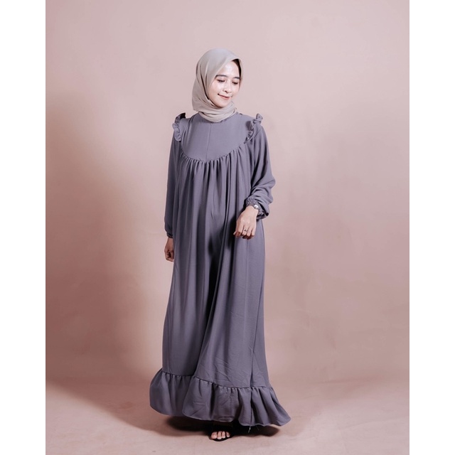 Gamis Crinkle Airflow | Dress Crinkle Airflow | Dress Crinkle Polos