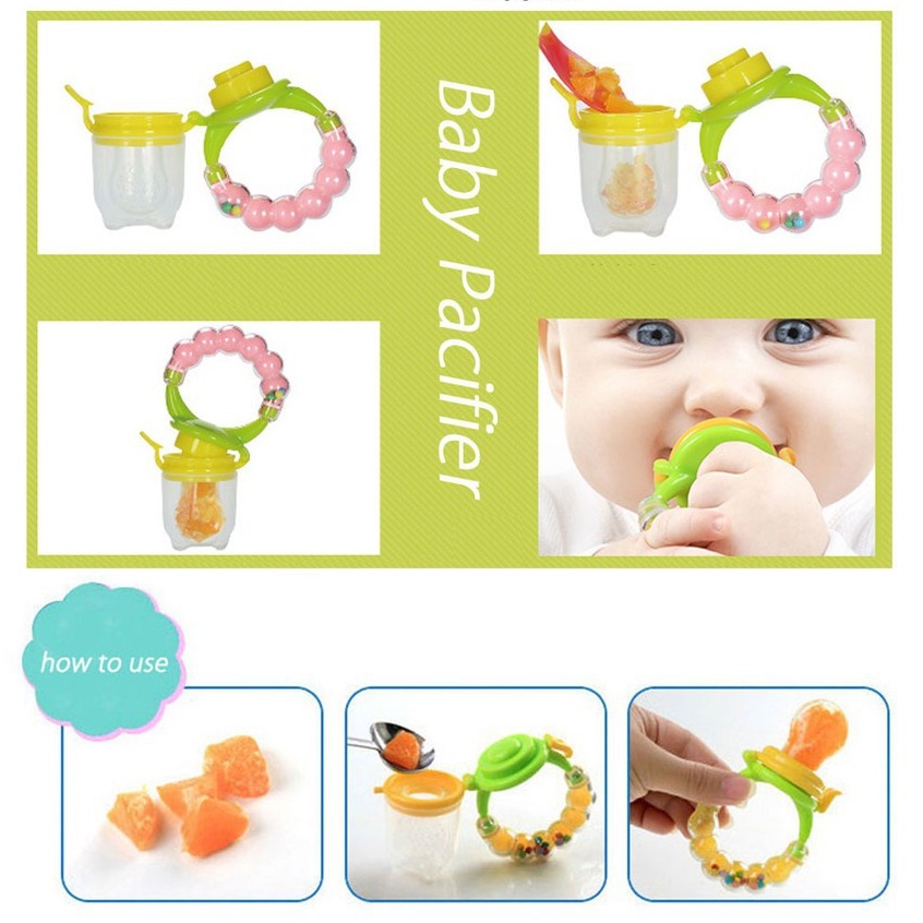 Empeng Dot Buah Anak Bayi Baby Fruit Feeder Rattle Teether Kompeng Pacifier Gigitan Bayi/C 30-38-39