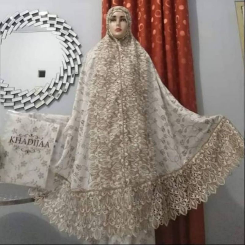 MUKENA DEWASA PRADA KD FULL JUMBO SUTRA ASLI