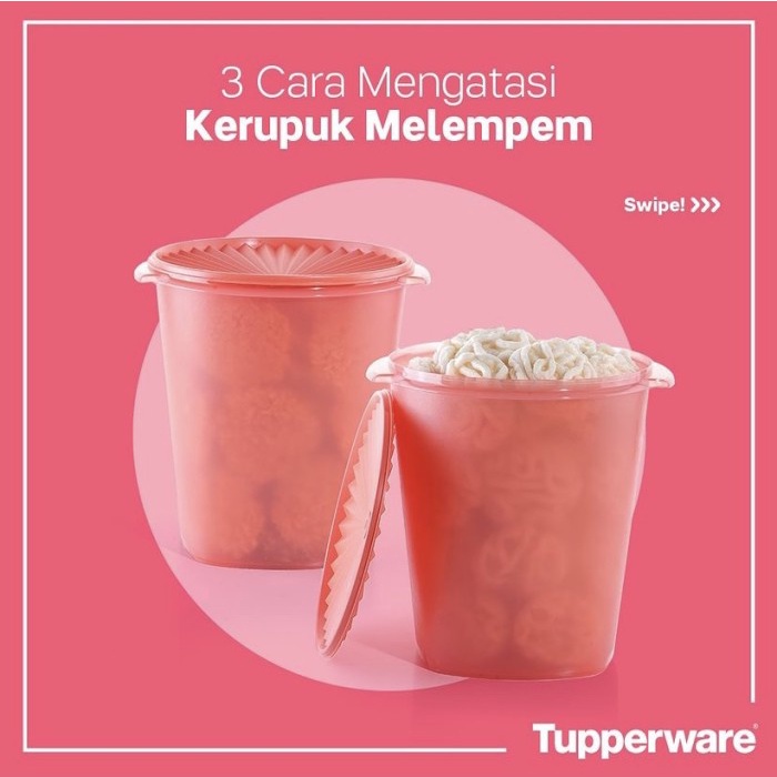 Dijual Toples Besar Tupperware Maxi Canister Ukuran 10 Liter Promo