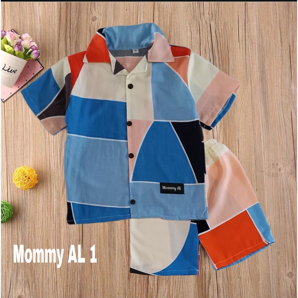 [MOMMY AL]SETELAN BAJU  RAYON ANAK 1-5 Tahun/PIYAMA ANAK/RAYON/OOTD