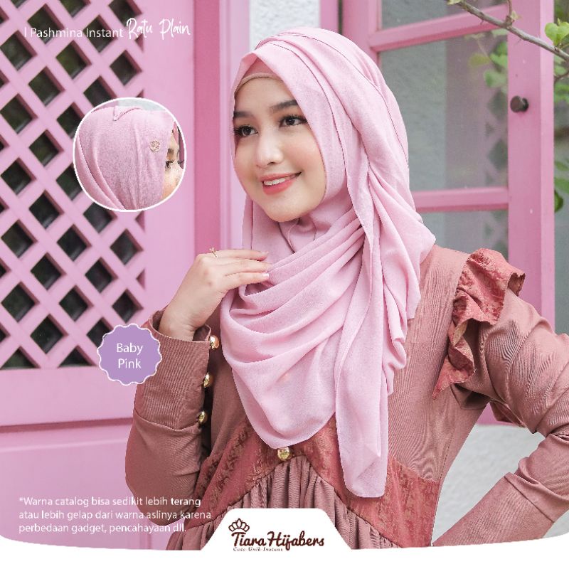 Jilbab Instan // PHRP // tiara Hijabers-BABY PINK